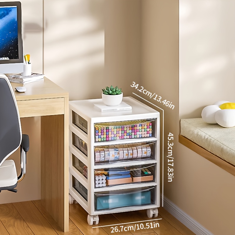 Stationery And Office Supply Stores - Multi-Layer Rolling Storage Cart with Drawers,
