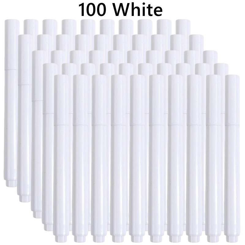 Correction Fluid White - 3-100Pcs/Set White/Colors Liquid Chalk Erasable Pen