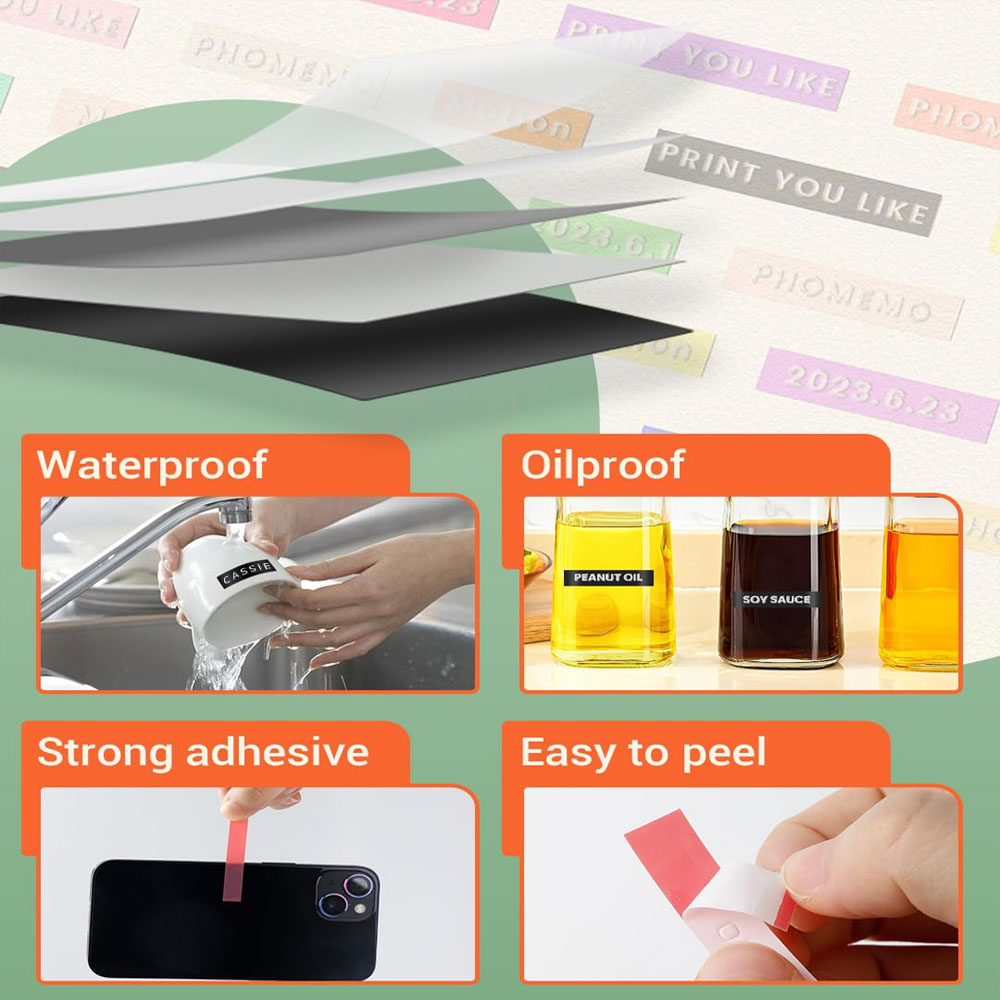 E975 Embossed Label Printer, 3 - Label Printer Tape 评论和价格