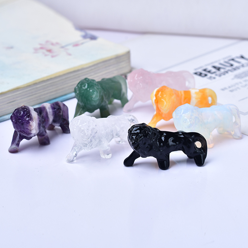 Natural Crystal Obsidian Lion. - Lion Stationery & Office Supply(Kunshan)Co.Ltd 评论和价格