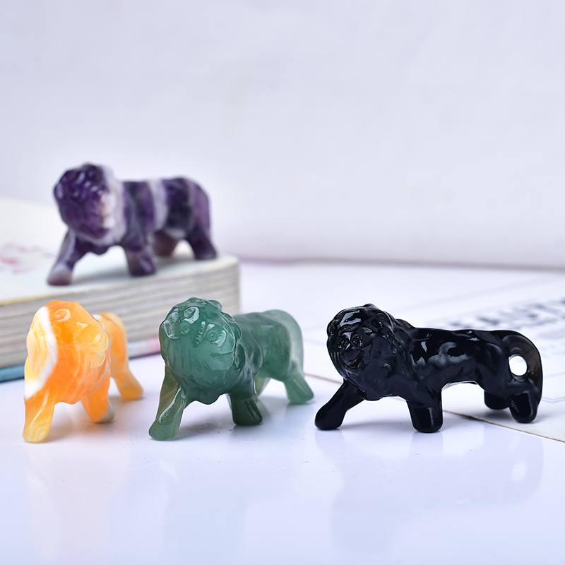 Natural Crystal Obsidian Lion. - Lion Stationery & Office Supply(Kunshan)Co.Ltd 评论和价格
