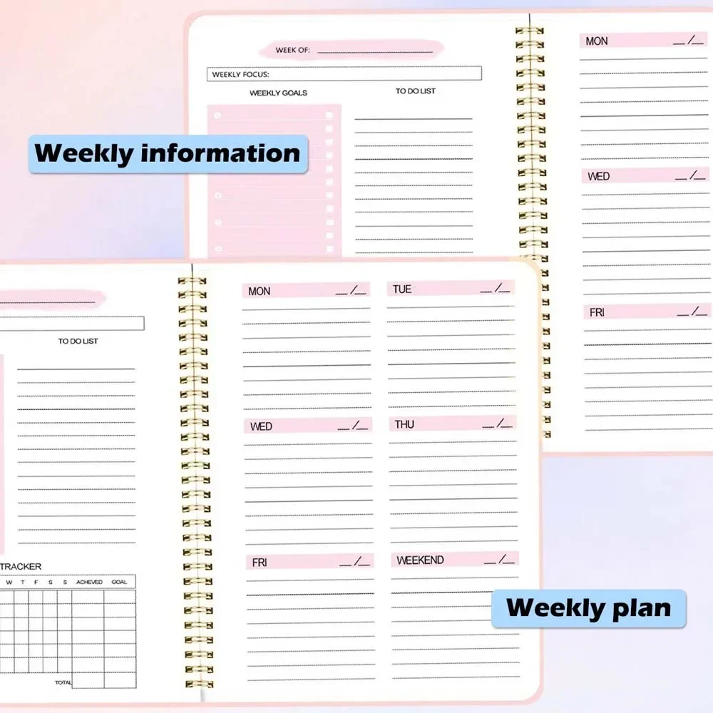 A5 Weekly Planner Coil Daily P - Planner Weekly Budget 评论和价格