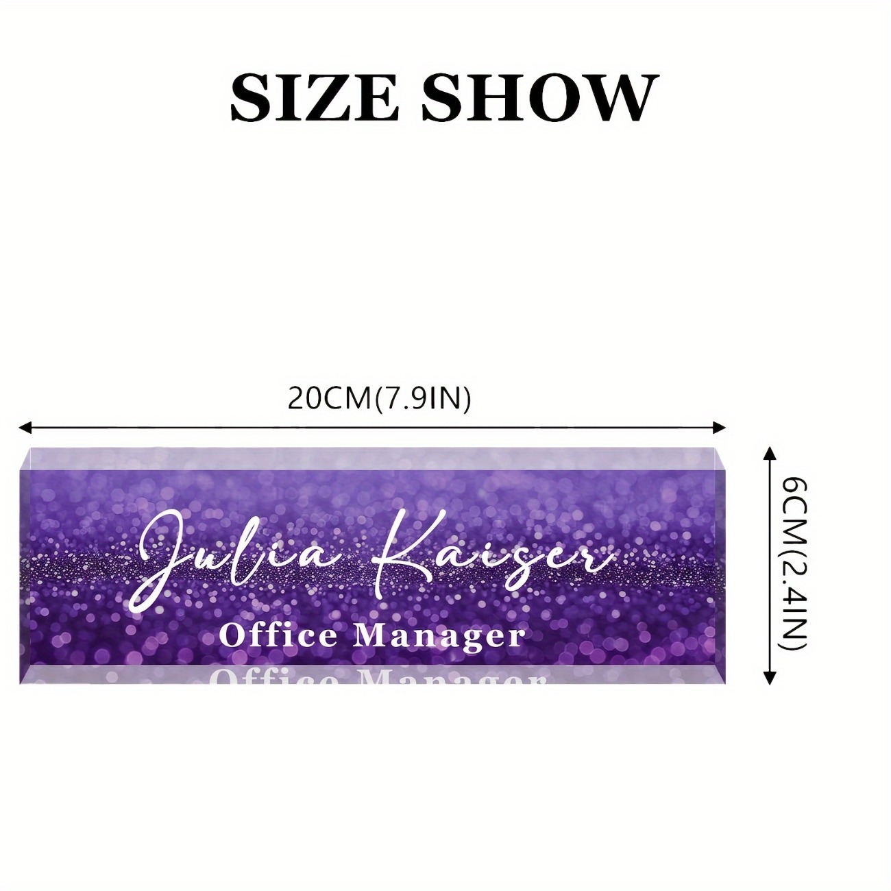 Personalized Acrylic Desk Name - Desk Name Plate 评论和价格