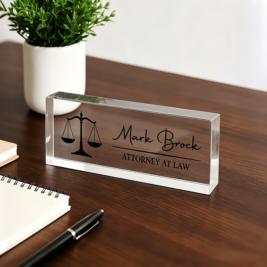 Personalized Lawyer & Judge Ac - Desk Name Plate 评论和价格