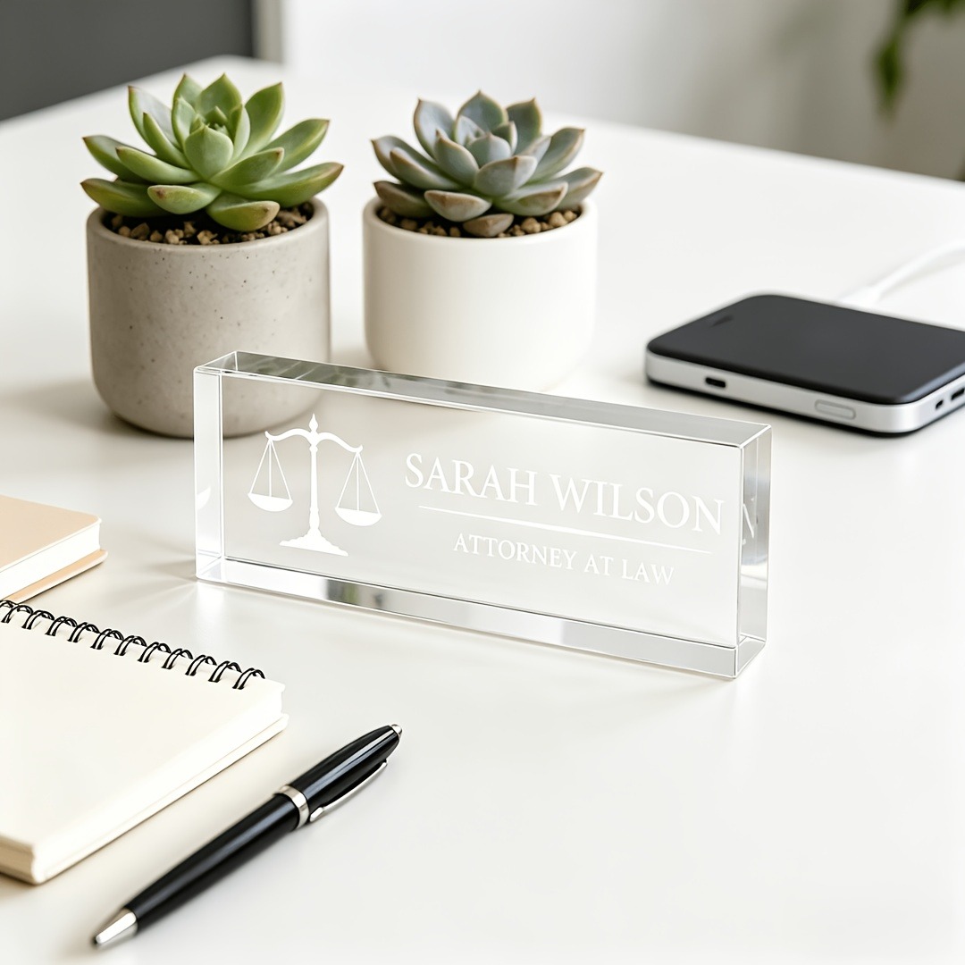 Personalized Lawyer & Judge Ac - Desk Name Plate 评论和价格