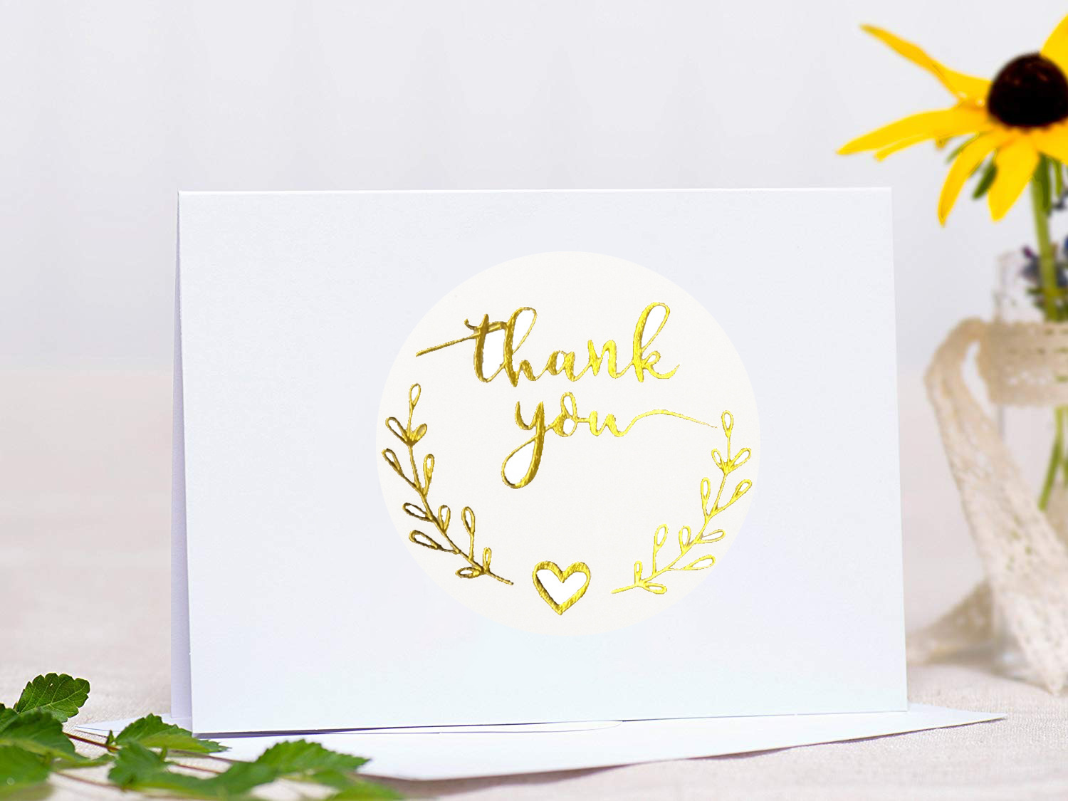 100-500pcs Gold Thank You Stic - Stationery Supply Business 评论和价格