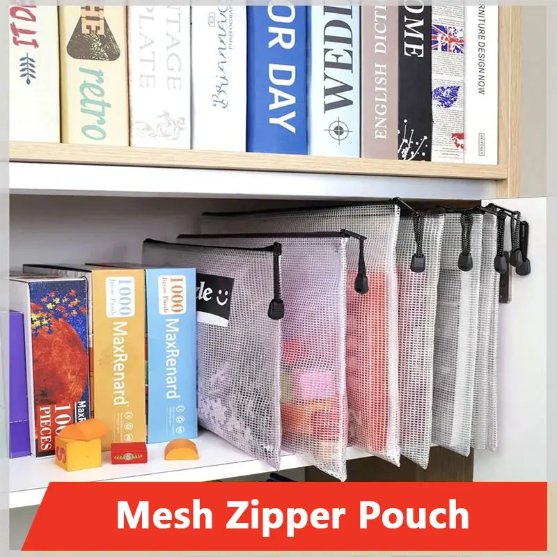 A3/A4/A5/A6 Mesh Zipper Pouch  - Portfolio Folder Zip 评论和价格