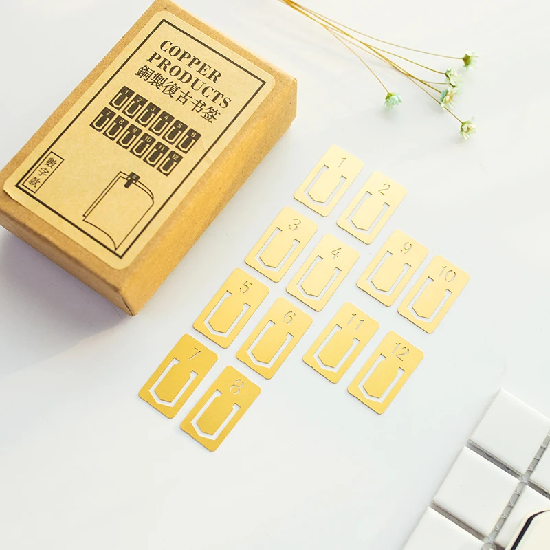 12 Pcs/lot Vintage Copper Book - Stationery And Office Supply Stores 评论和价格