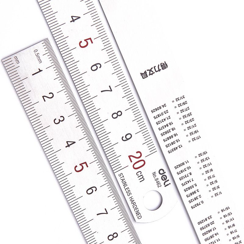 Deli 20cm Stainless Steel Meta - Stationery And Office Supply Stores 评论和价格