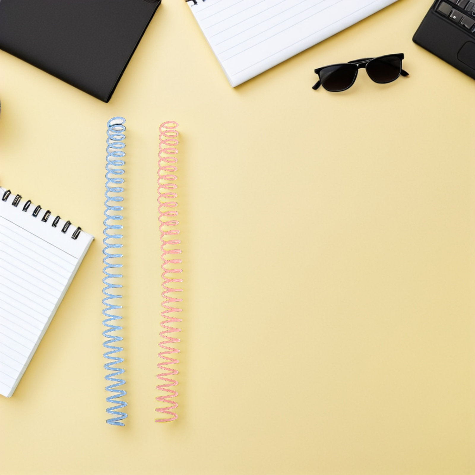 8Pcs Spiral Coil Binder Rings  - Binding Comb Plastic 评论和价格
