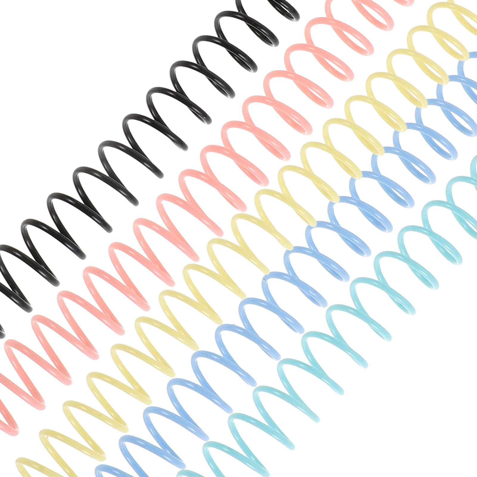 8Pcs Spiral Coil Binder Rings  - Binding Comb Plastic 评论和价格