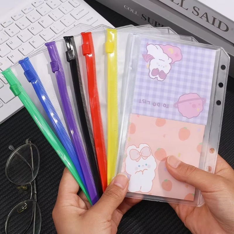 2-12Pcs Clear A6 6-Hole Binder - Planner Weekly Budget 评论和价格
