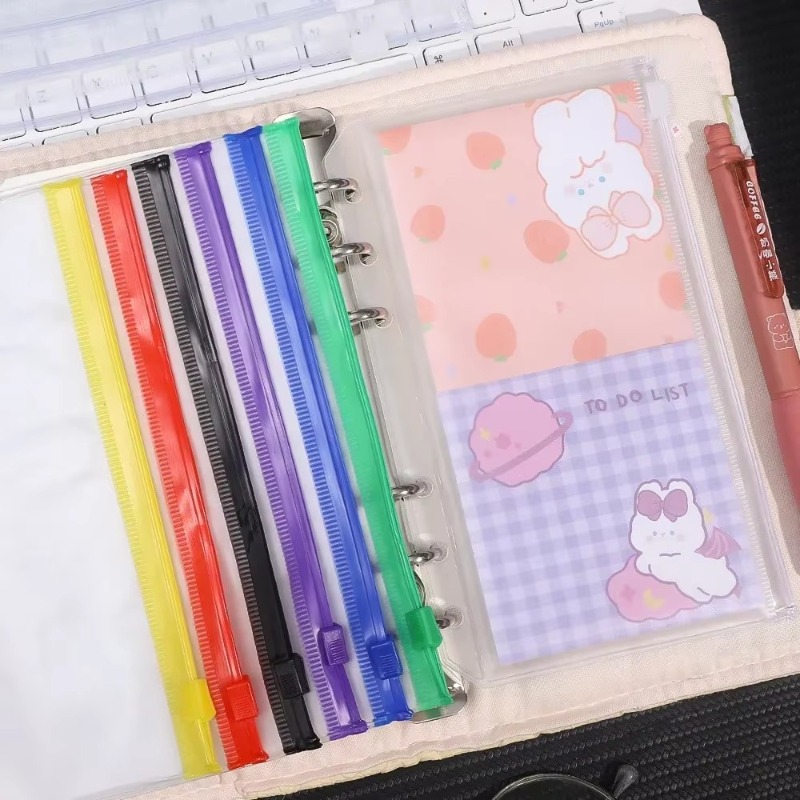 2-12Pcs Clear A6 6-Hole Binder - Planner Weekly Budget 评论和价格