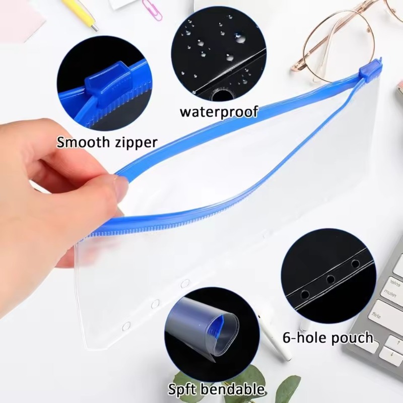 2-12Pcs Clear A6 6-Hole Binder - Planner Weekly Budget 评论和价格