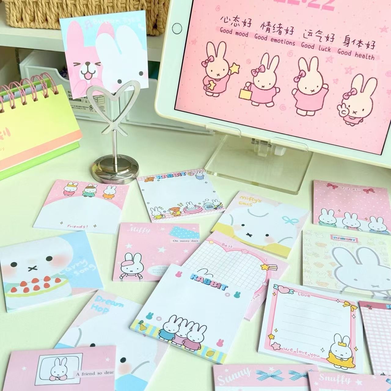 Miffy Cartoon Sticky Notes Sel - Office Supply Office Stationery Items 评论和价格