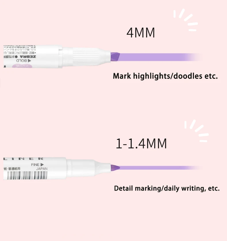 Japan ZEBRA Highlighters Pen s - Highlighter Set Pastel 评论和价格