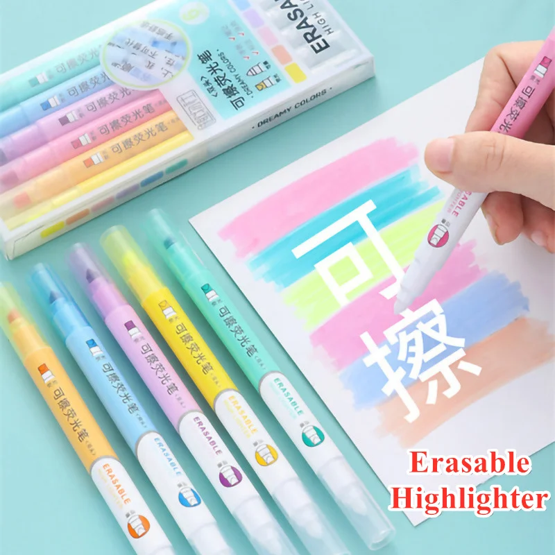 6 Colors Erasable Highlighters - Highlighter Set Pastel 评论和价格