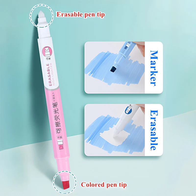6 Colors Erasable Highlighters - Highlighter Set Pastel 评论和价格