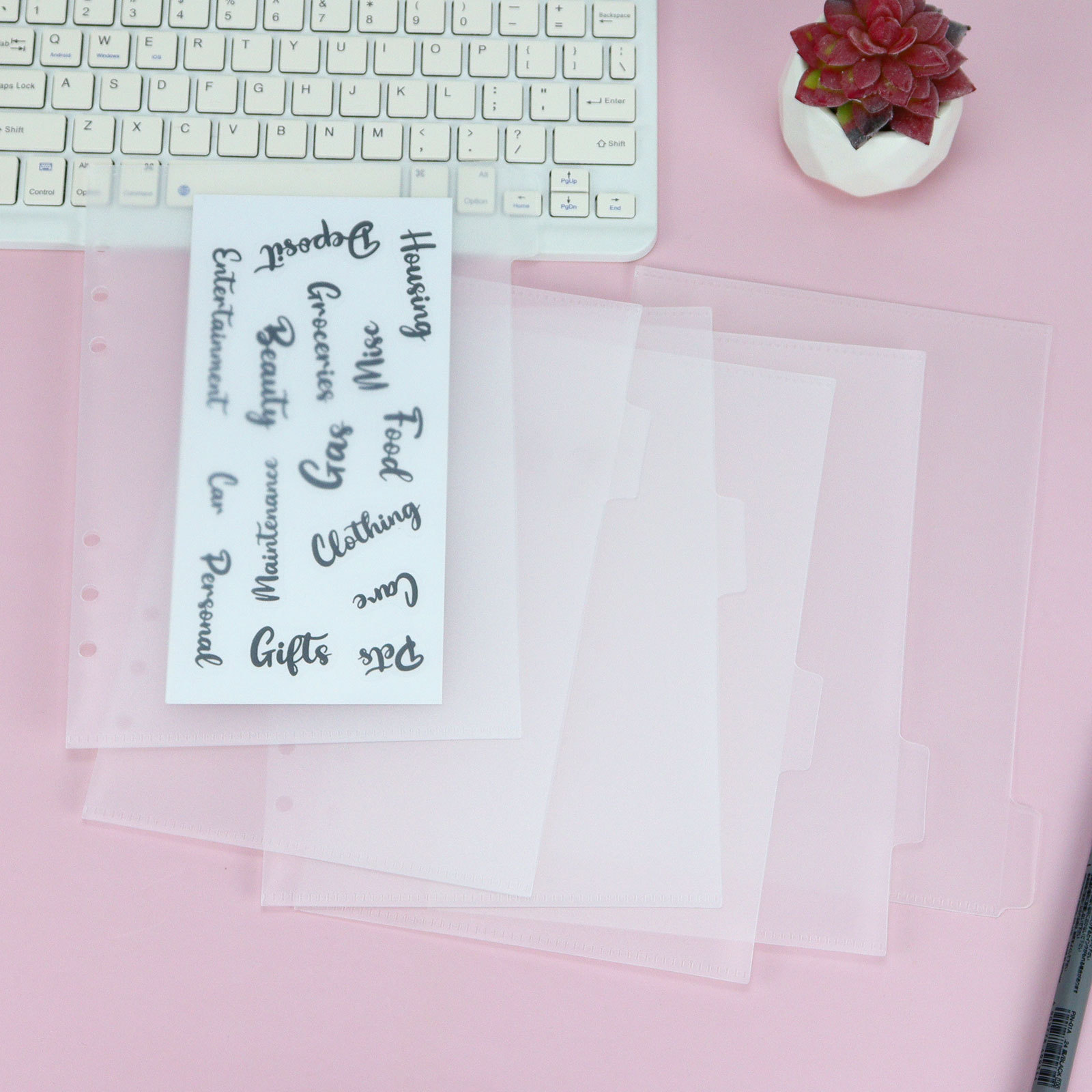 A5 6Pcs Binder Pockets Binder  - Portfolio Folder Zip 评论和价格
