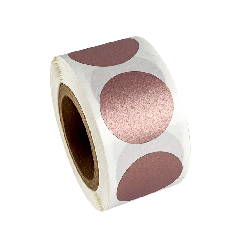 50-300pcs Round Rose Gold Scra - Label Printer Tape 评论和价格