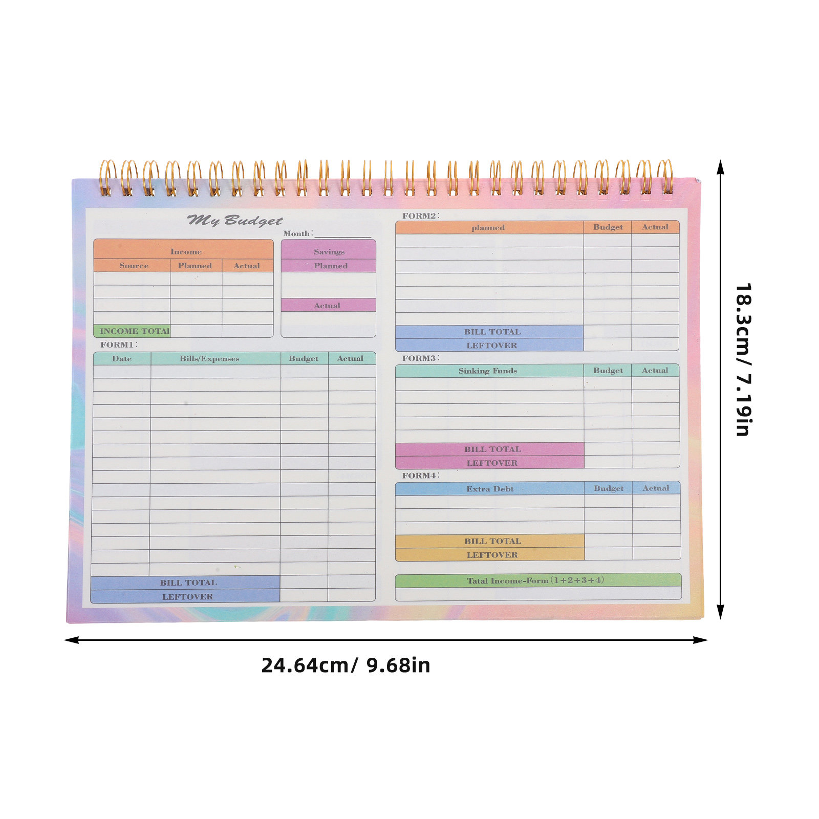 B5 Daily Weekly Financial Ledg - Planner Weekly Budget 评论和价格
