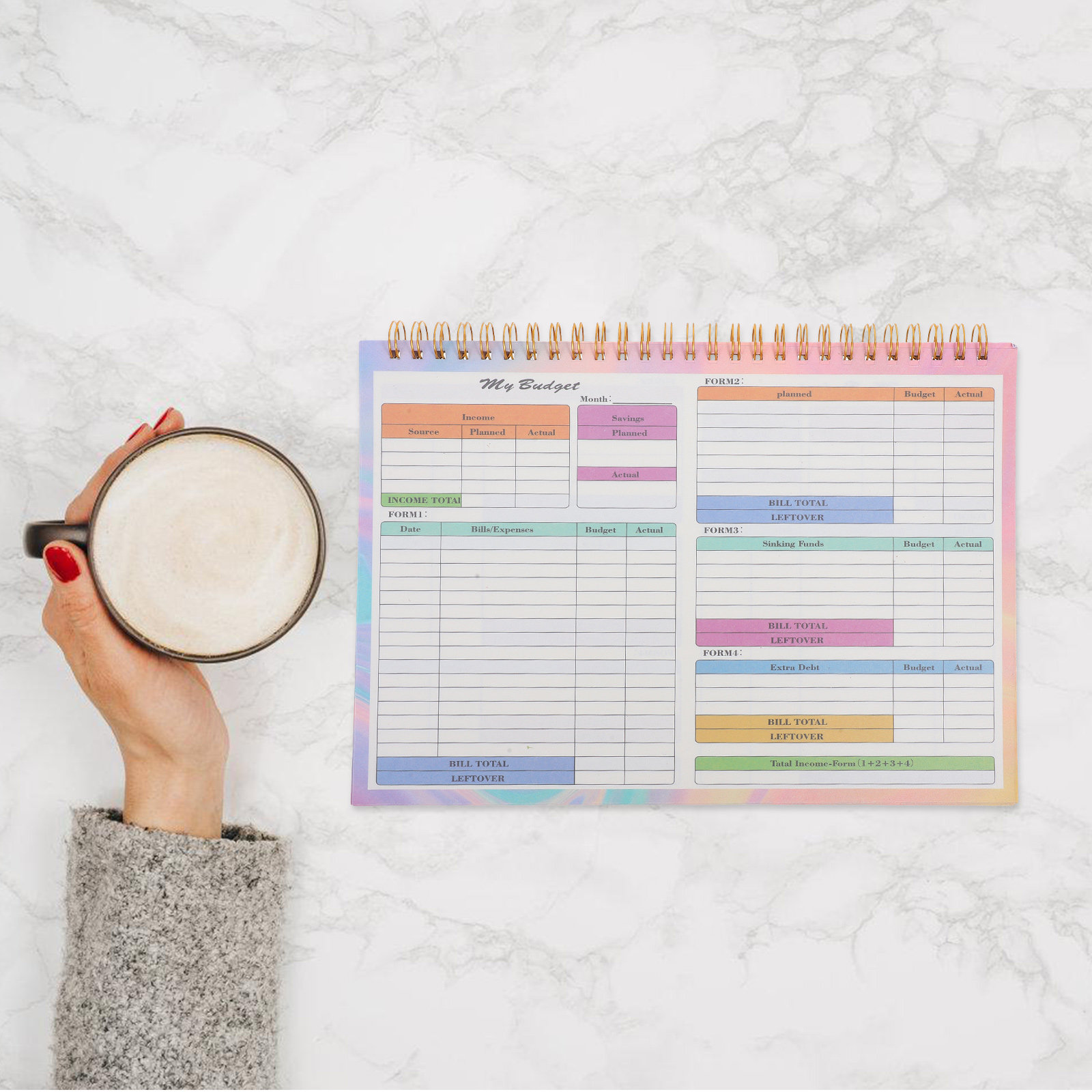 B5 Daily Weekly Financial Ledg - Planner Weekly Budget 评论和价格