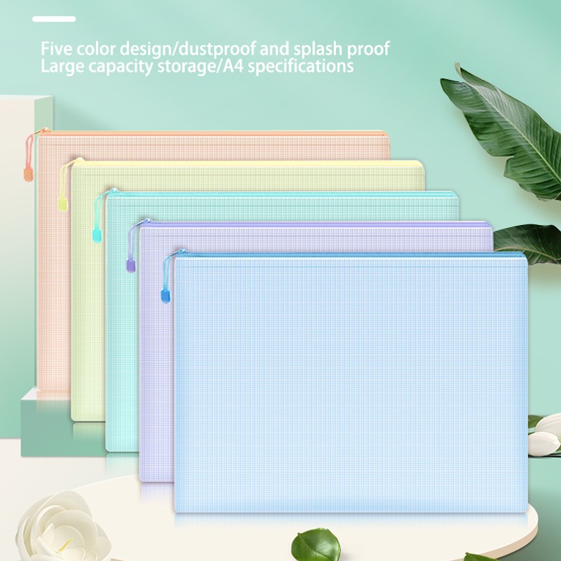 5pcs Mesh Zipper Pouch Documen - Portfolio Folder Zip 评论和价格