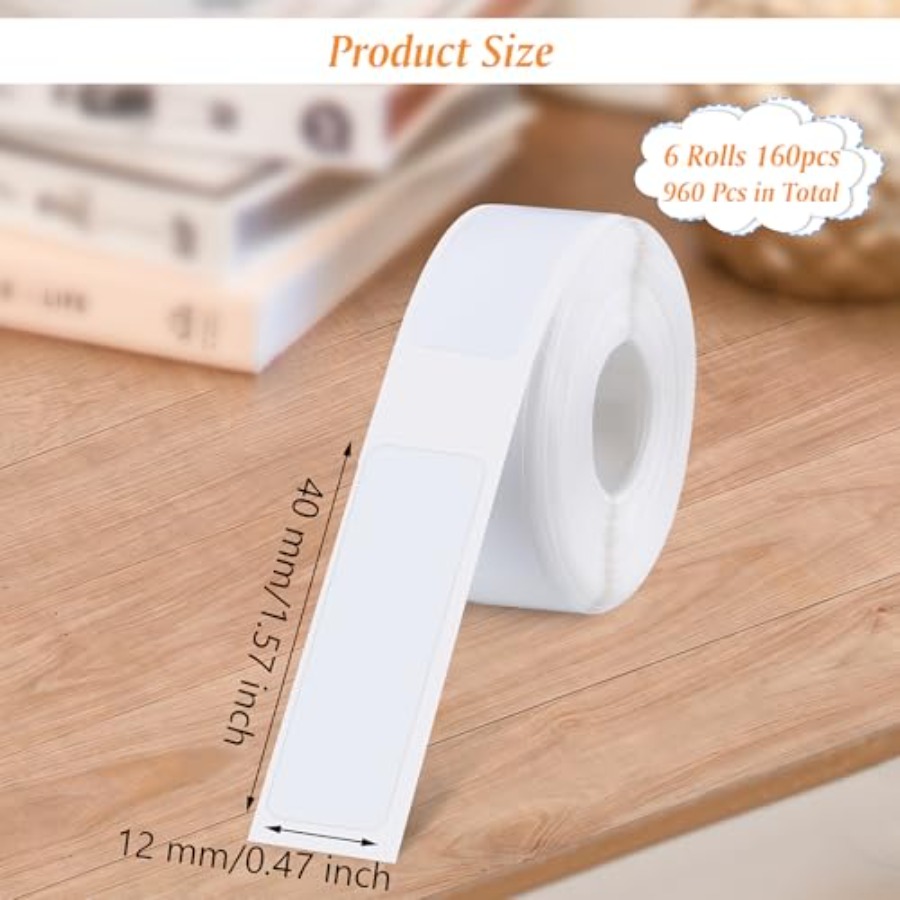 6 Rolls Label Maker Tapes for  - Label Printer Tape 评论和价格