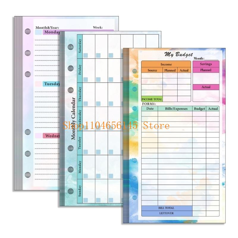 Loose Leaf Refill Paper Lined  - Planner Weekly Budget 评论和价格