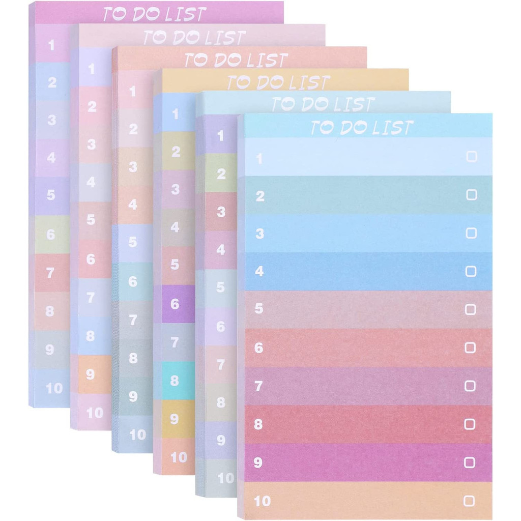 50 Pages Colorful Gradient Sti - Office Stationery Supply List 评论和价格