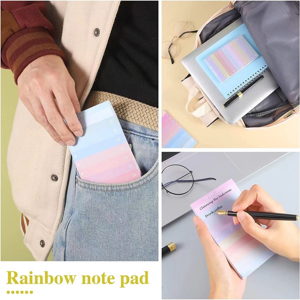 50 Pages Colorful Gradient Sti - Office Stationery Supply List 评论和价格