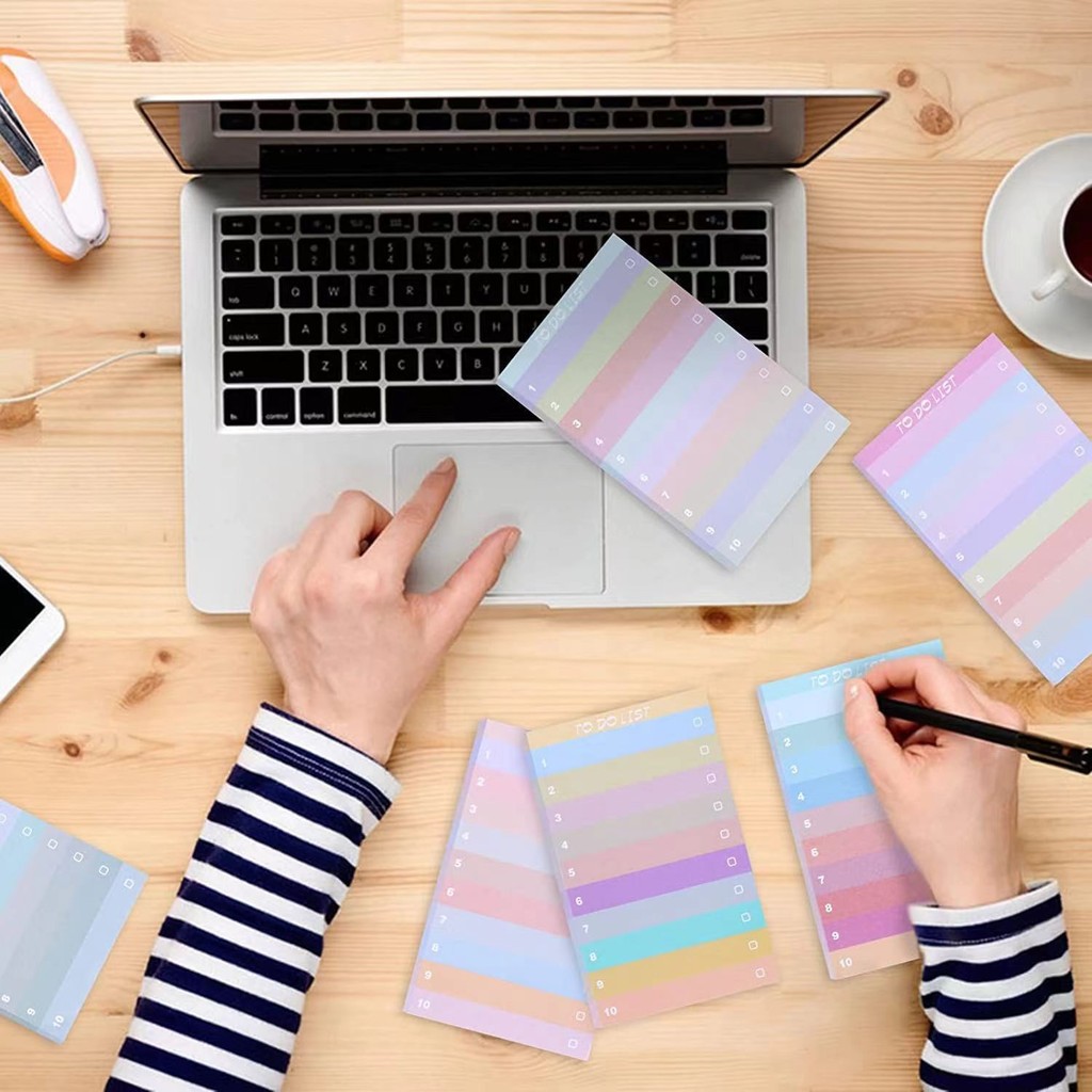 50 Pages Colorful Gradient Sti - Office Stationery Supply List 评论和价格
