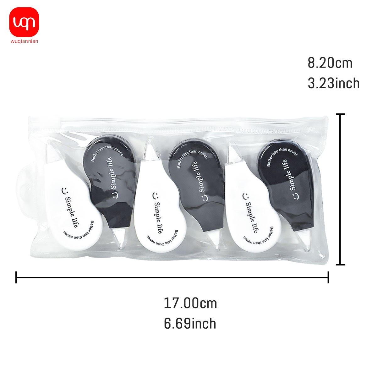 WQN - Black and White Mini Cor - Office Supply Office Stationery Items 评论和价格