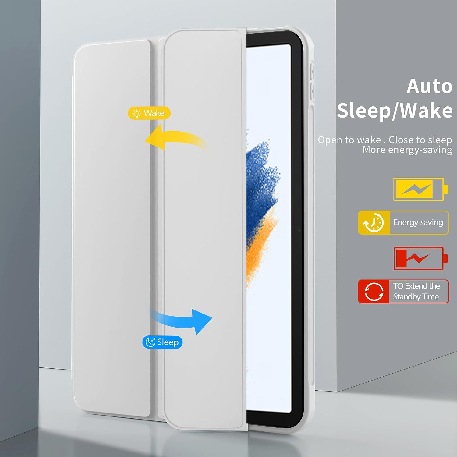 Tri-fold Flip Case For Samsung - Sticky Note Cube 评论和价格
