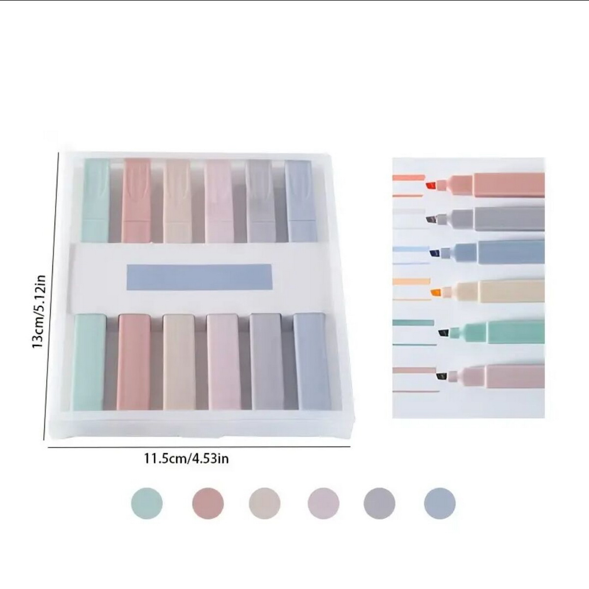6/12pcs Assorted Color Highlig - Highlighter Set Pastel 评论和价格
