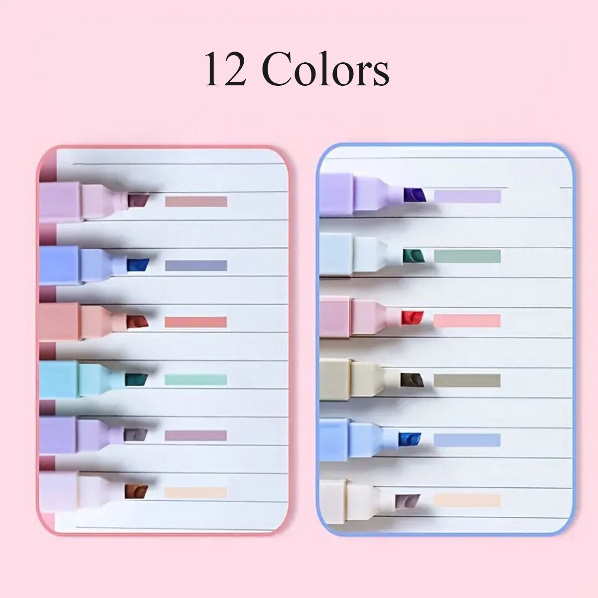 6/12pcs Assorted Color Highlig - Highlighter Set Pastel 评论和价格