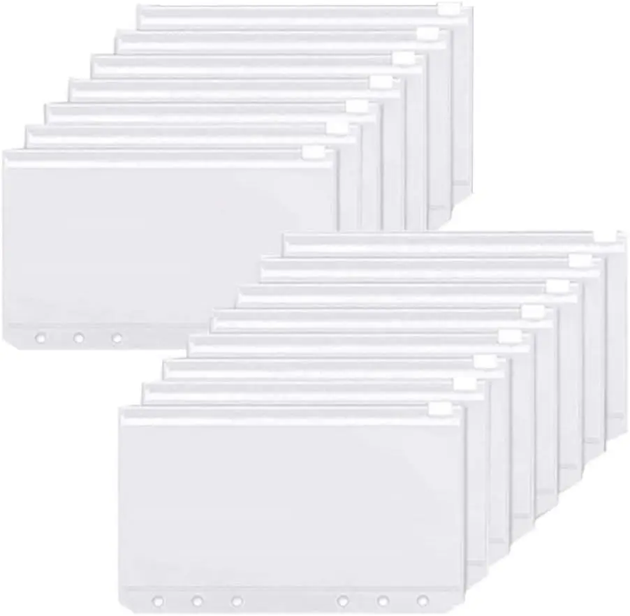 Binder Pockets A6 6-Hole Zippe - Planner Weekly Budget 评论和价格
