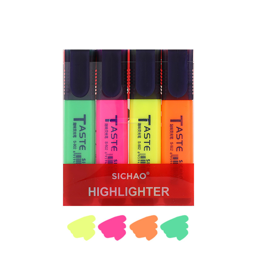 4PCS Fluorescent Highlighter P - Highlighter Set Pastel 评论和价格