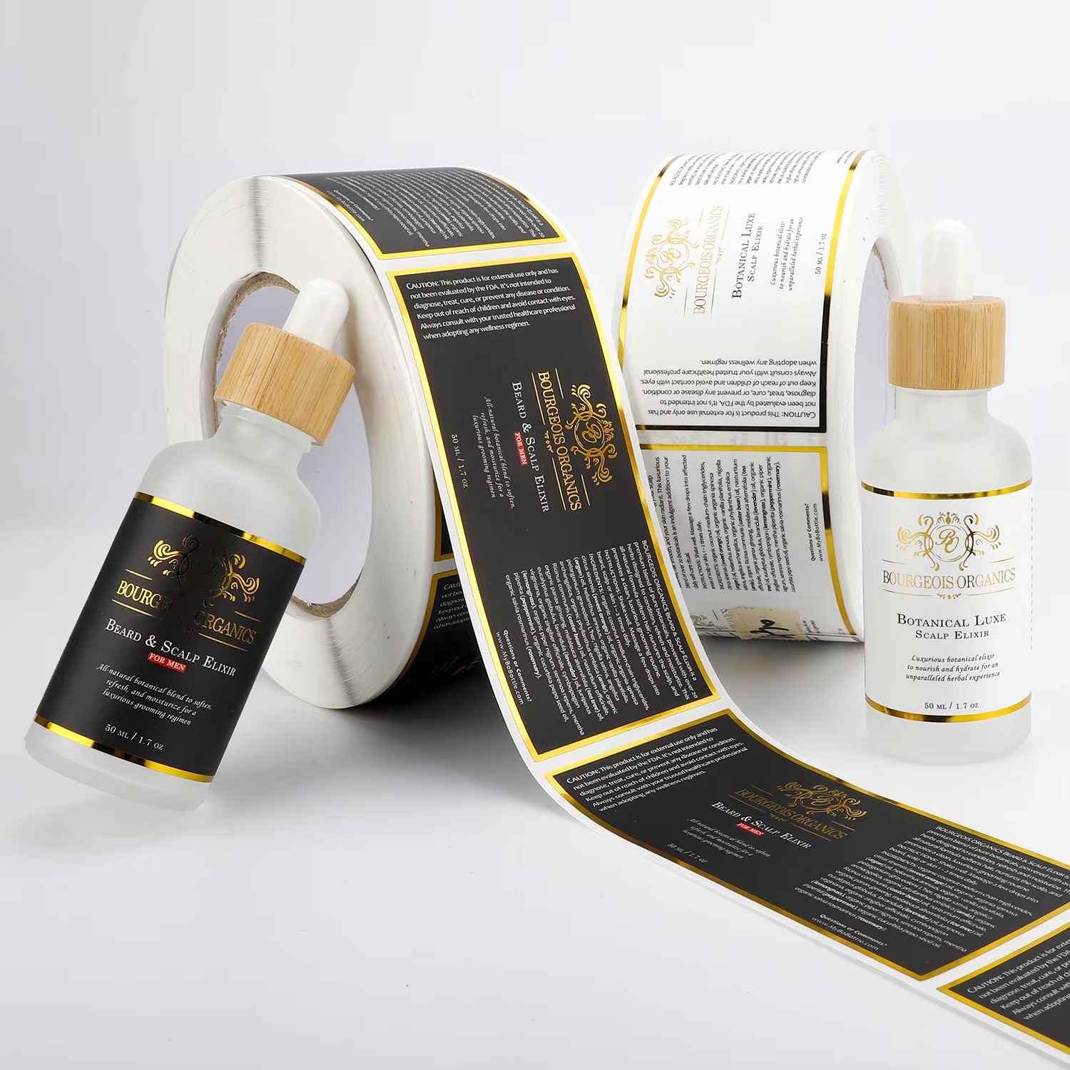 Custom Waterproof | White Viny - Sticker Label Roll 评论和价格