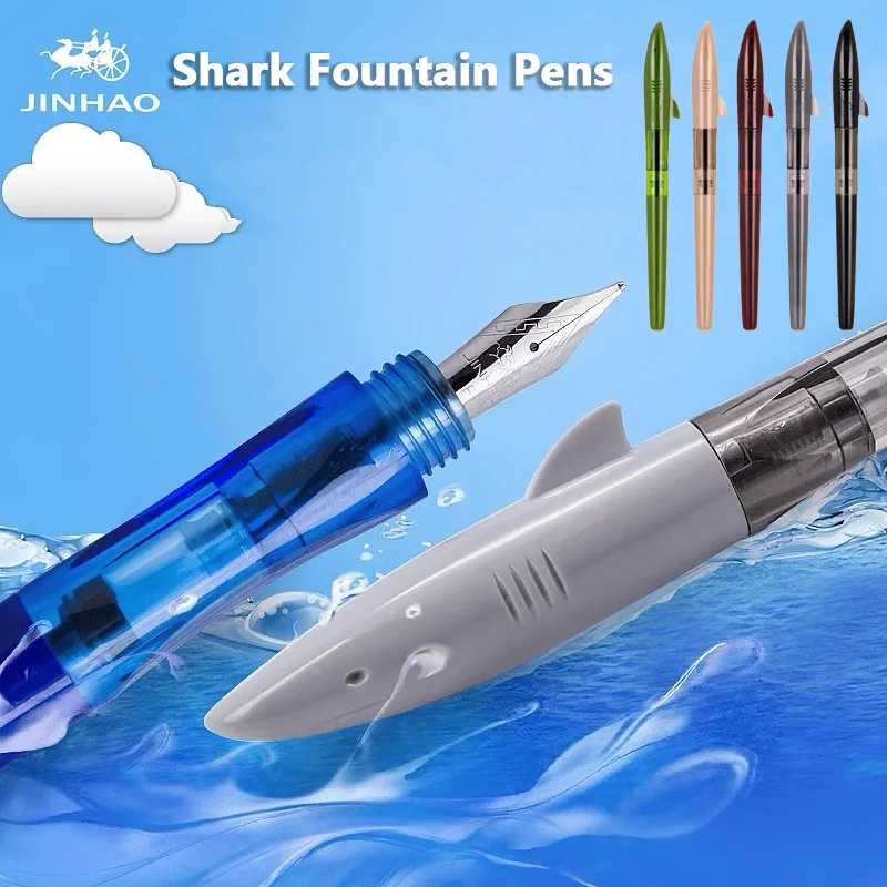 Jinhao Cute Shark Fountain Pen - Stationery Supply Business 评论和价格