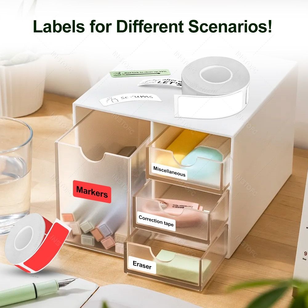 Colorful Adhesive Label Maker  - Label Printer Tape 评论和价格