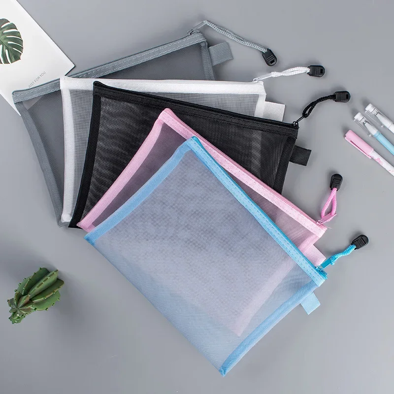 1Pcs A4/A5/A6 Mesh Zipper Pouc - Portfolio Folder Zip 评论和价格