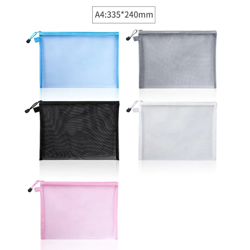 1Pcs A4/A5/A6 Mesh Zipper Pouc - Portfolio Folder Zip 评论和价格