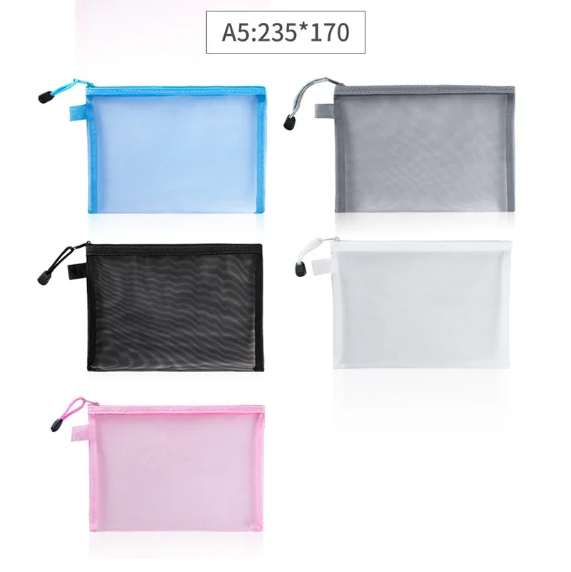 1Pcs A4/A5/A6 Mesh Zipper Pouc - Portfolio Folder Zip 评论和价格