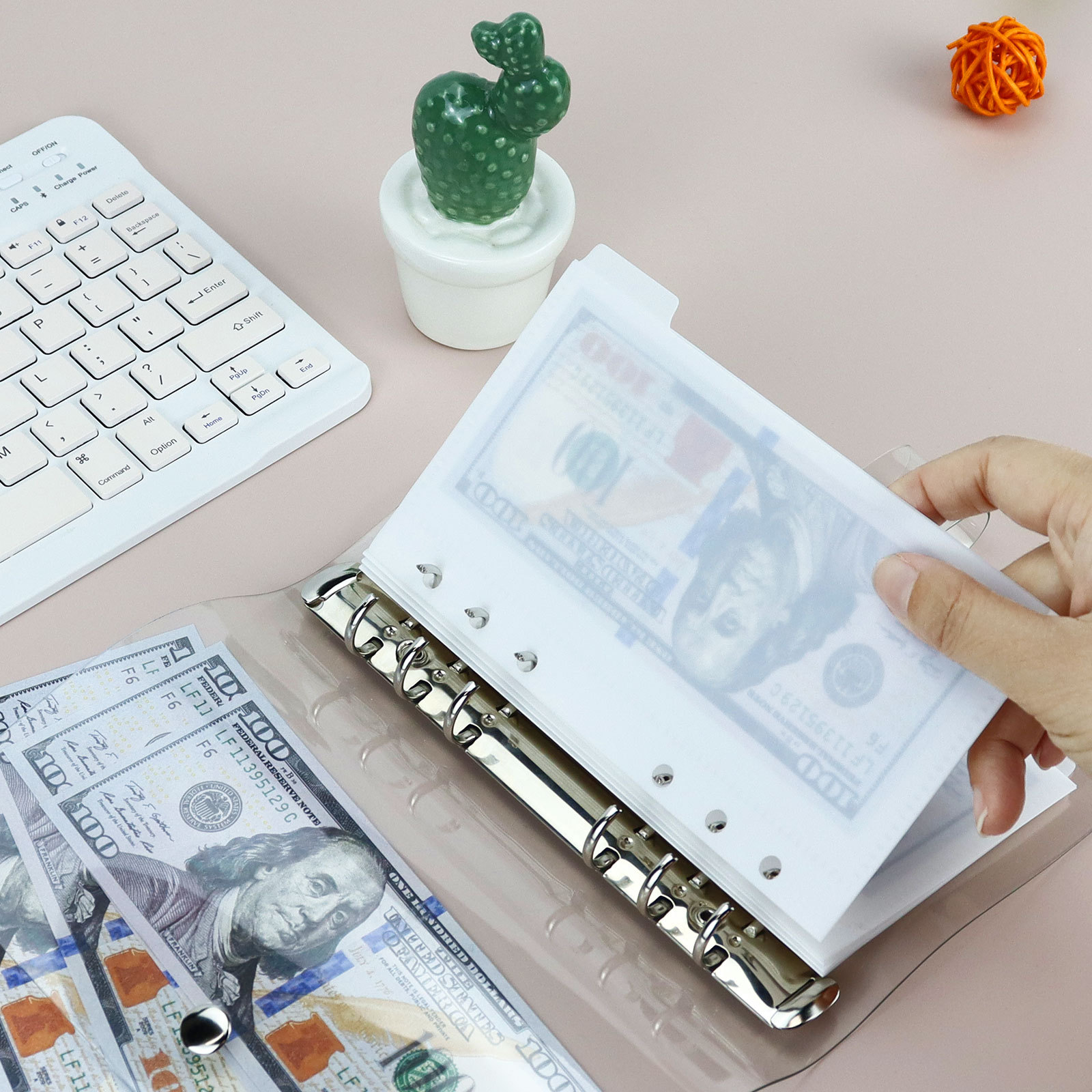 A6/A7 5Pcs Binder Pockets Bind - Portfolio Folder Zip 评论和价格