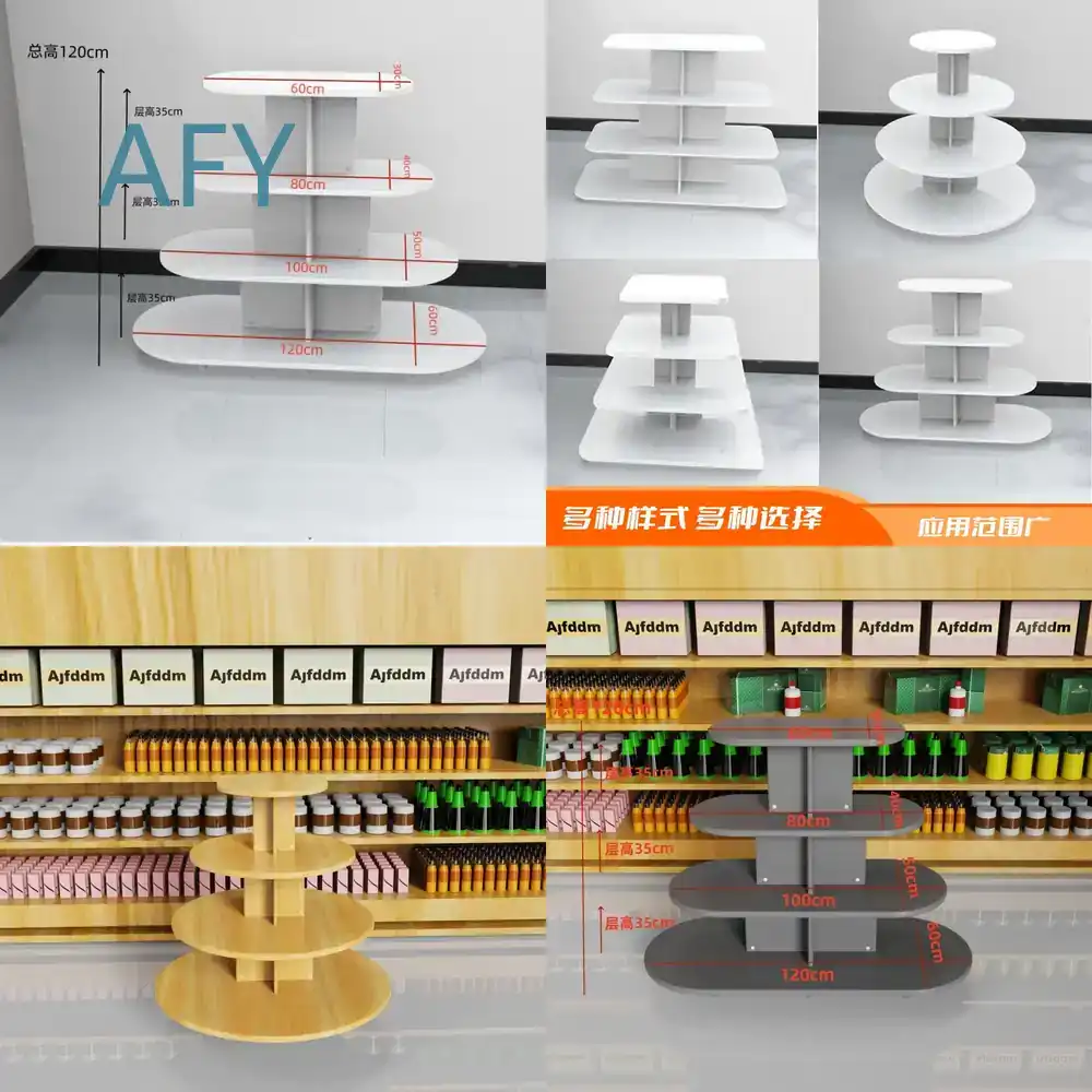 Wooden Round Cabinet for Super - Stationery And Office Supply Stores 评论和价格