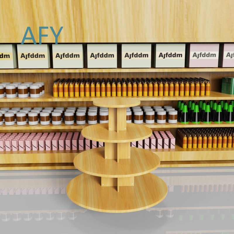 Wooden Round Cabinet for Super - Stationery And Office Supply Stores 评论和价格