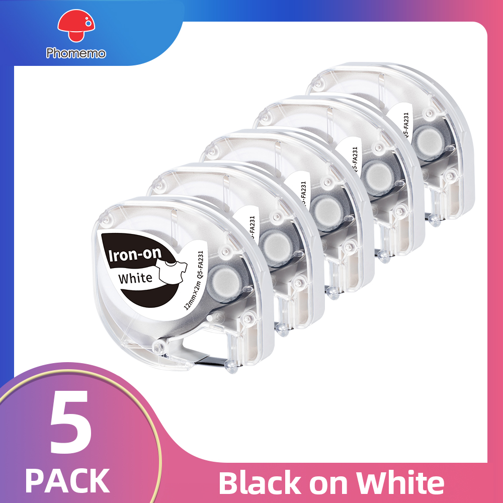 3/5 Pack Fabric Iron-on Label  - Label Printer Tape 评论和价格